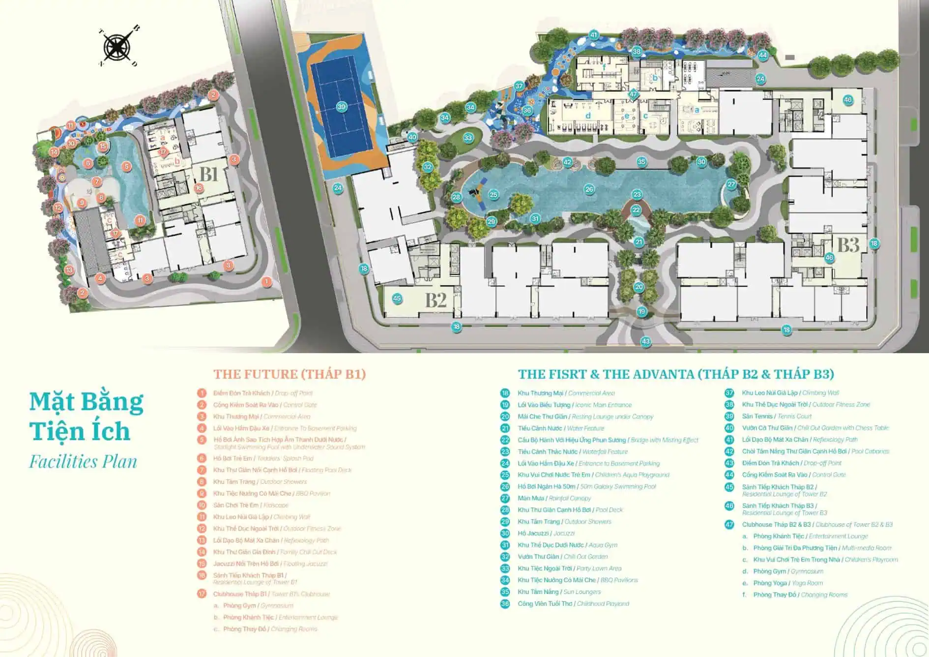 Amenity layout