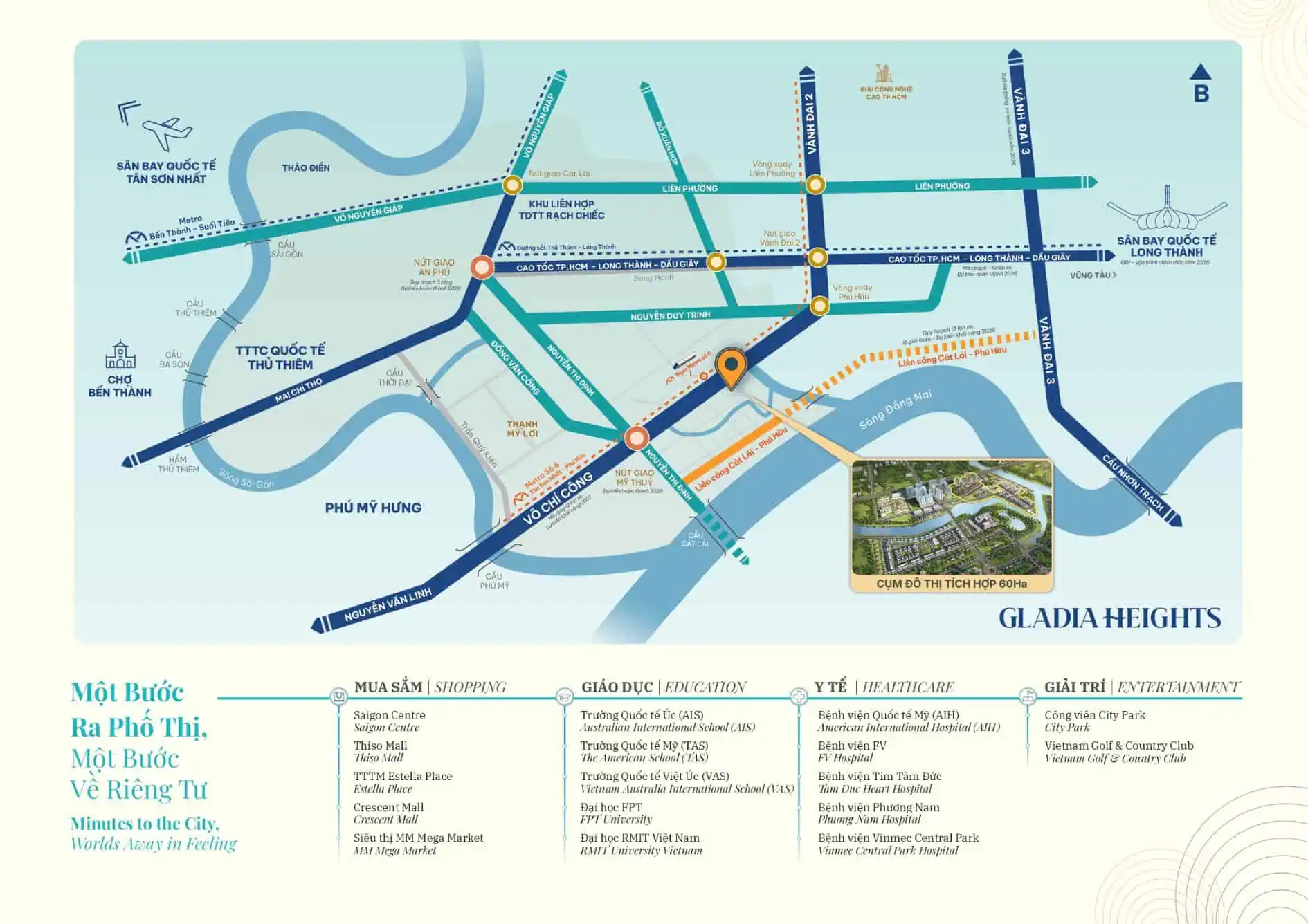 The heart of a 60-hectare cluster