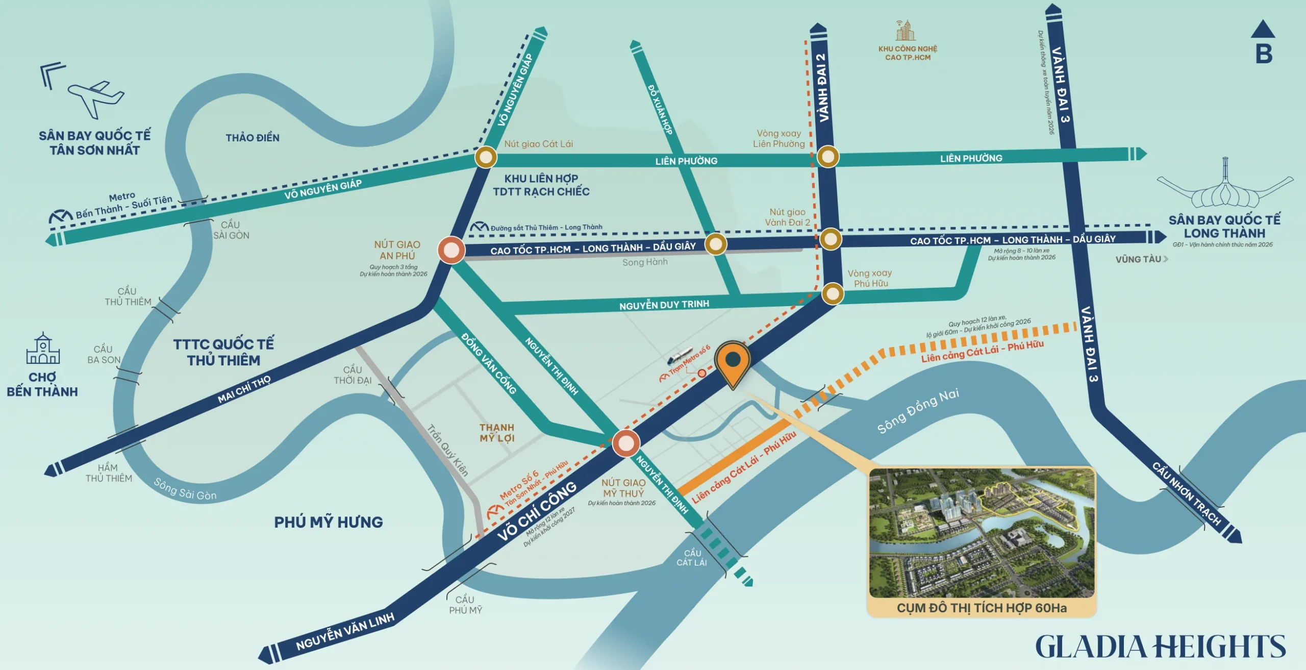 The heart of a 60-hectare cluster