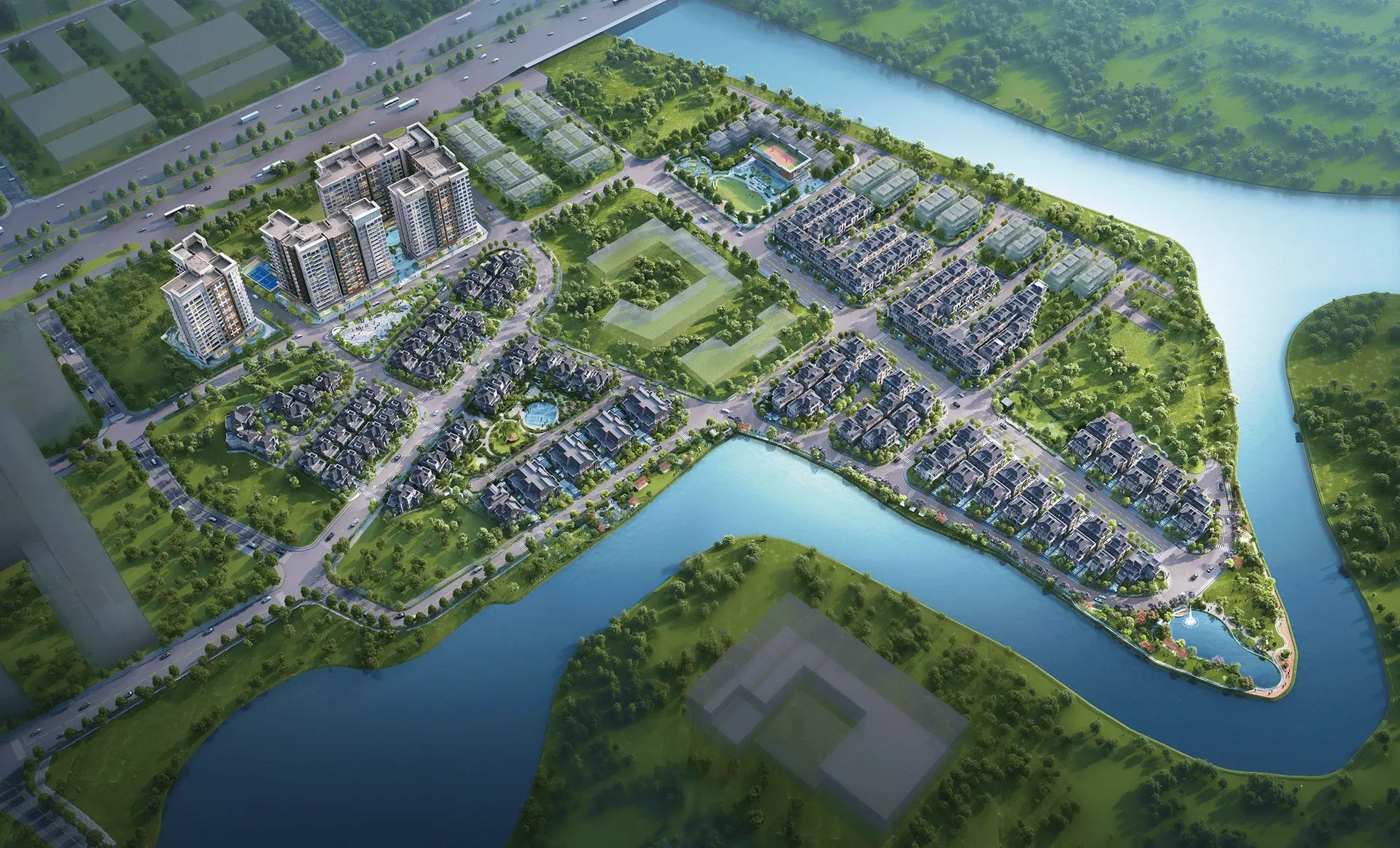 Three towers, low density, every home with a view