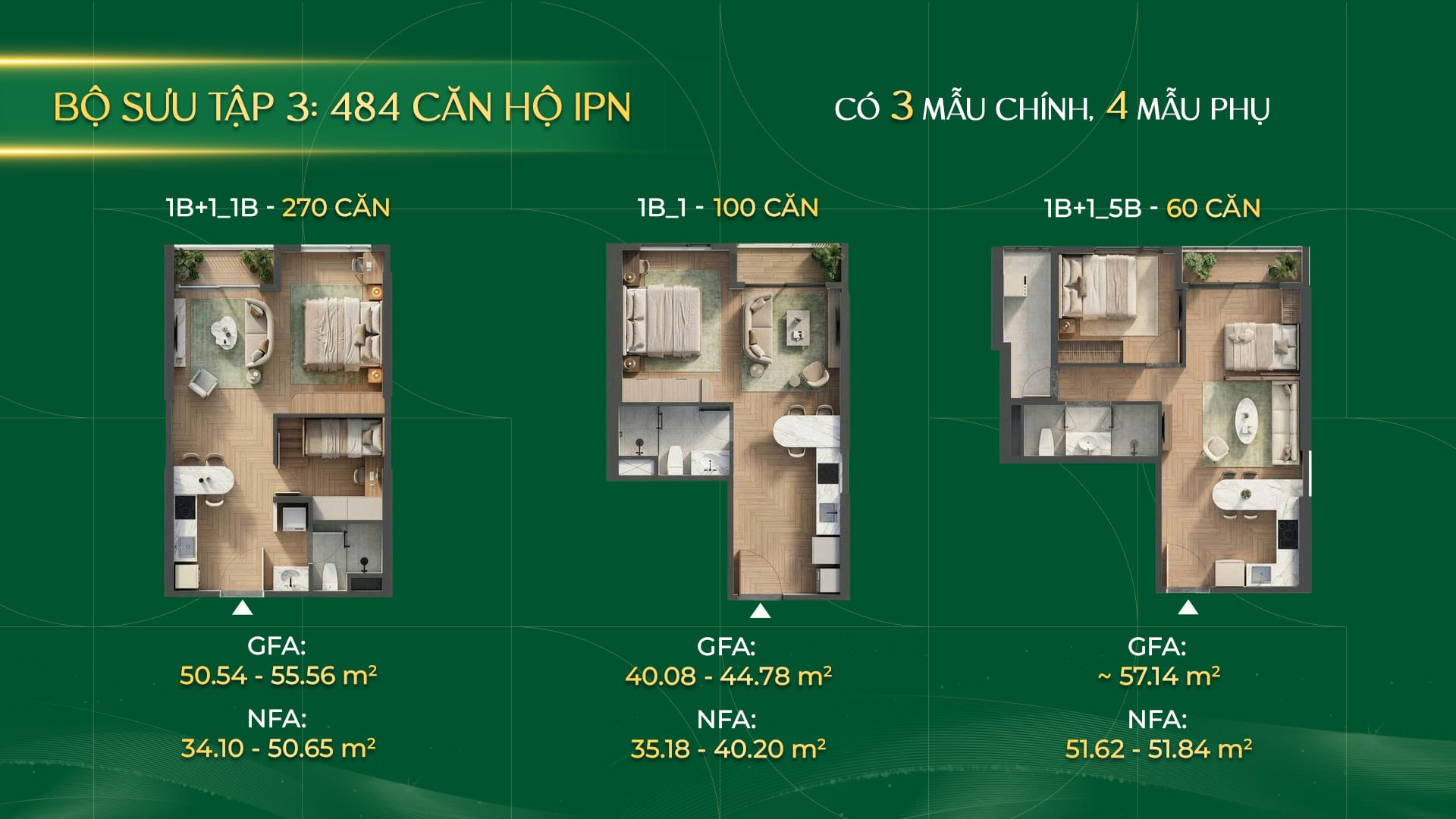 1-bedroom plan