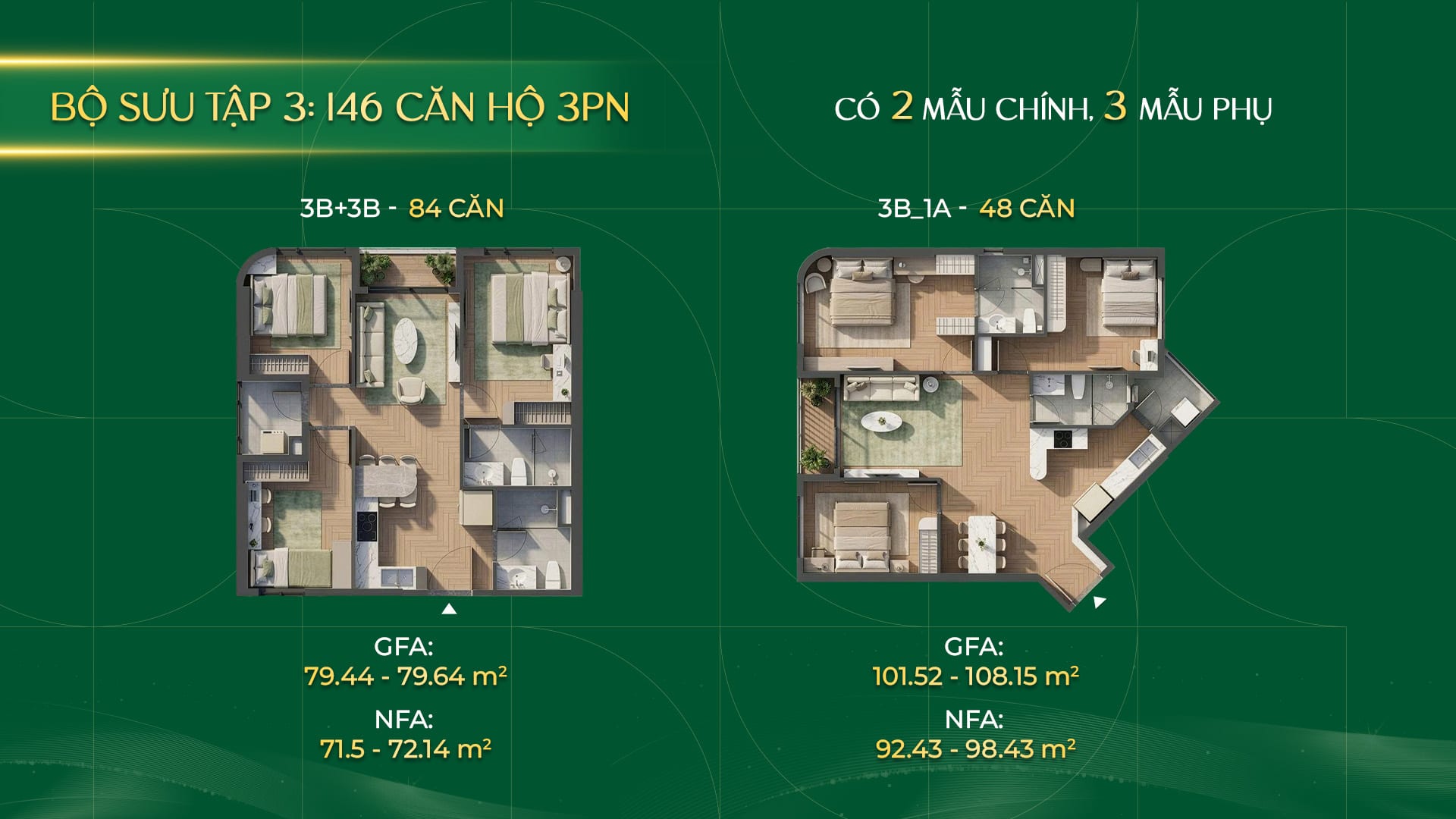 3-bedroom plan
