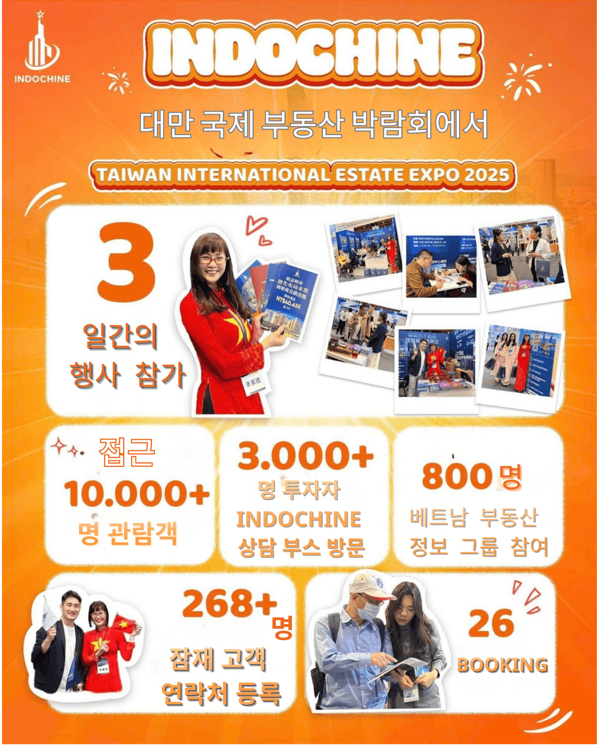 “INDOCHINE, 2025 타이완 국제 부동산 박람회에서 인상적인 성과