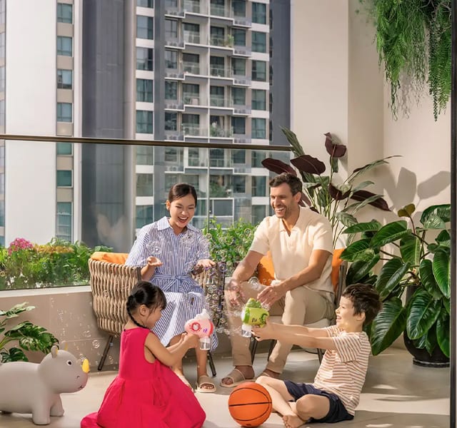 Landscaped sky garden