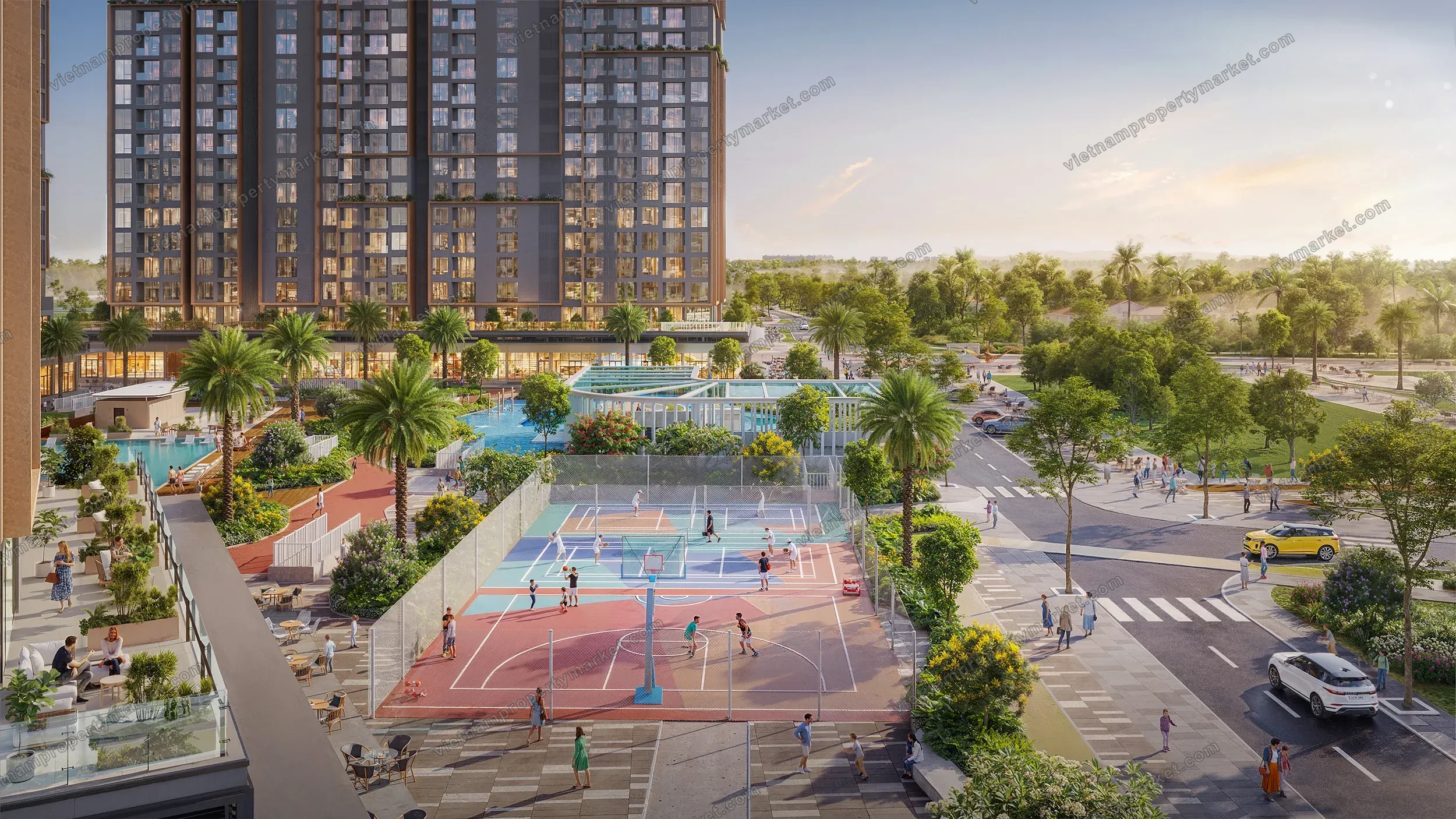 Outdoor sports complex