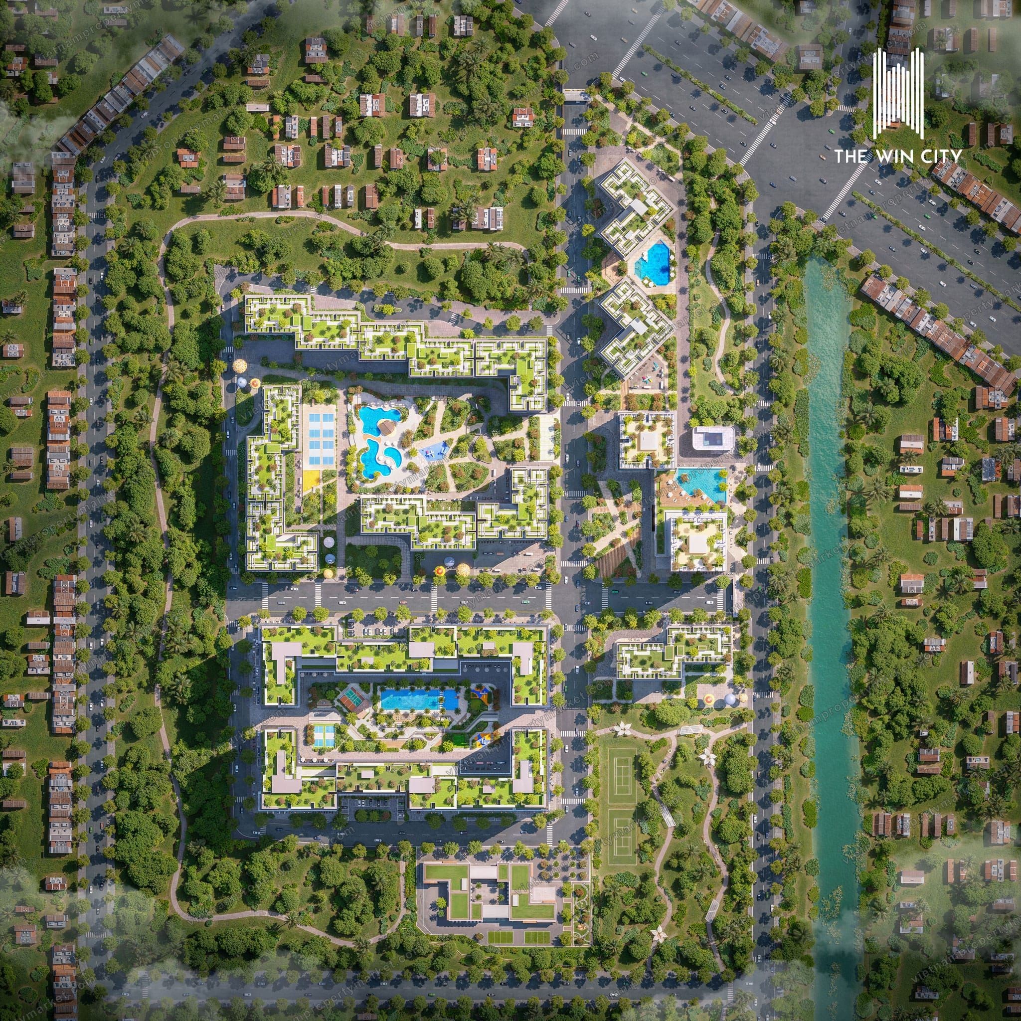 Master plan · top view